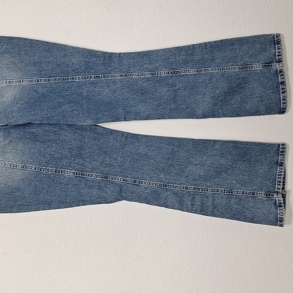 Maurices NEW Edgely Flare Front Seam & Slit Western Retro High Rise Jean Size 12 - Picture 10 of 13